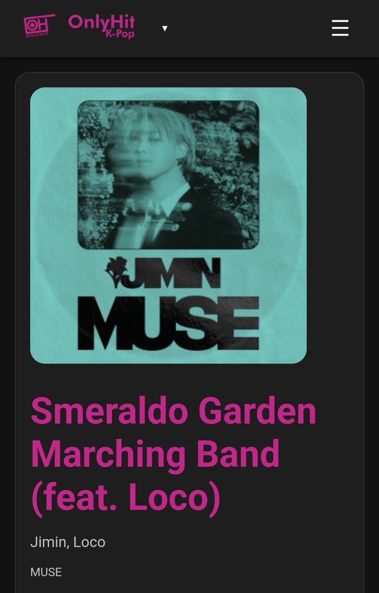azkenalva's tweet photo. Thanks @OnlyHitUS for playing today for us #BeMine english version and #Smeraldo FardenMarchingBand by #Jimin on your OnlyHit K-Pop station. We love enjoying all the #Jimin music and sharing it with you and your audience. https://t.co/fO1qJAdLMK