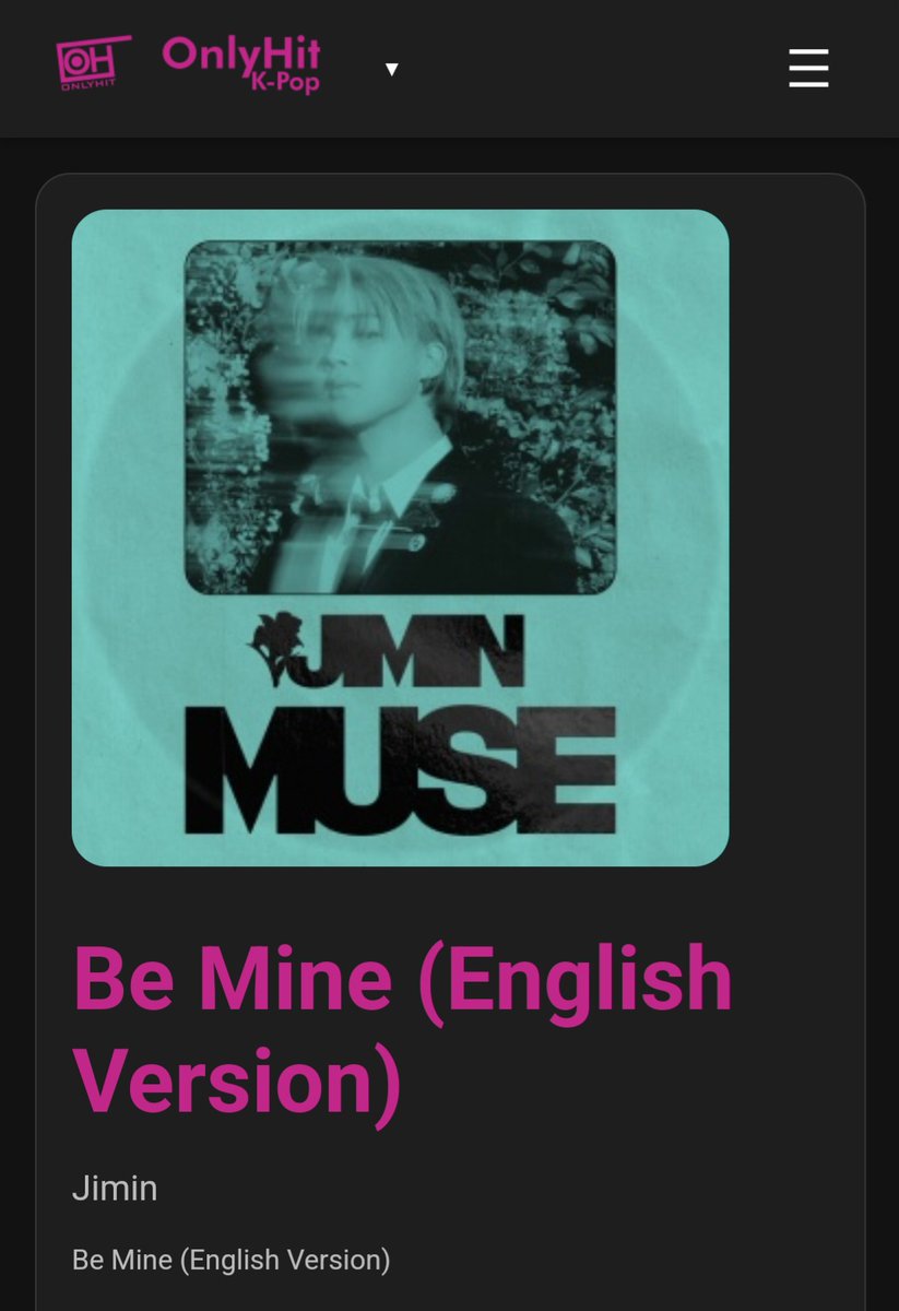 azkenalva's tweet photo. Thanks @OnlyHitUS for playing today for us #BeMine english version and #Smeraldo FardenMarchingBand by #Jimin on your OnlyHit K-Pop station. We love enjoying all the #Jimin music and sharing it with you and your audience. https://t.co/fO1qJAdLMK
