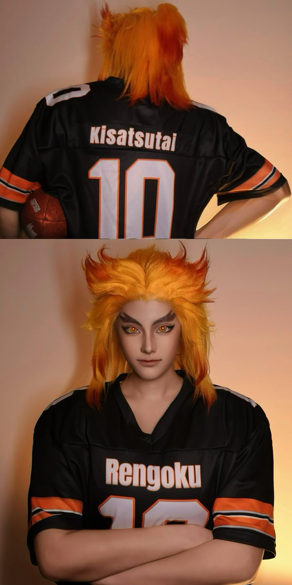 Rengoku Kyojuro – 
USA high school AU cosplay work

#rengokukyojuro #cosplay #kimetsunoyaiba