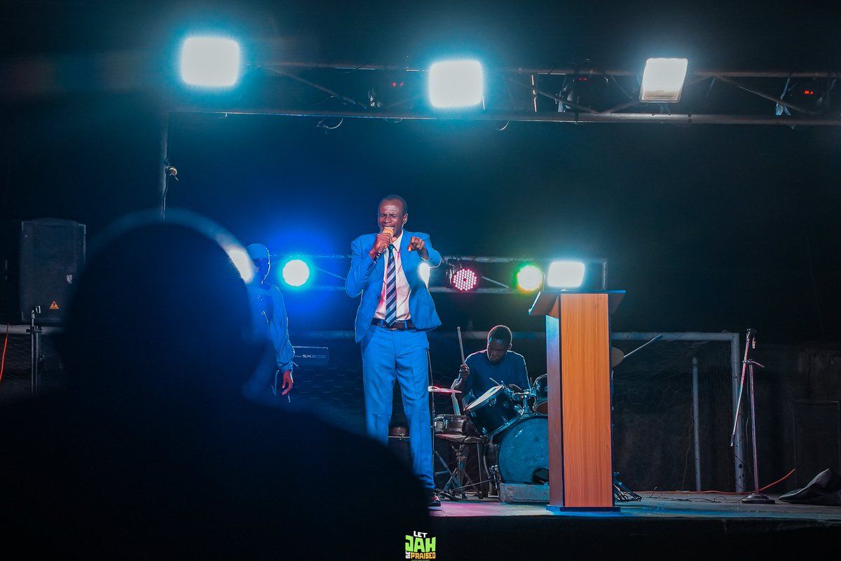 JGM_Nation's tweet photo. A vessel of revival, a voice of fire! 🔥 
Min. Peter Asemota delivering raw power and truth at JGM! 🙌 https://t.co/XuzS72l0sX
