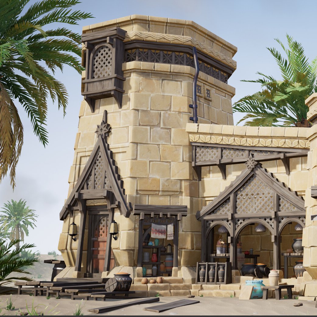 wmingb's tweet image. Happy #PortfolioDay!
I'm a stylized 3D environment artist on the lookout for opportunites! Check me out at artstation.com/wadebribach