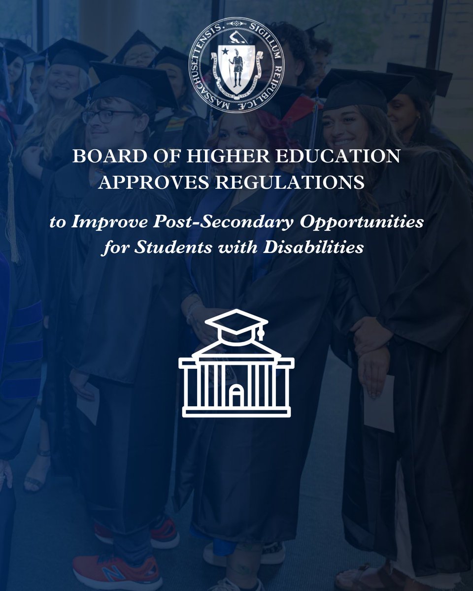 MassEducation (@masseducation) on Twitter photo These new regulations kick off a new era where more students have access to the transformational opportunities of going to college. Thanks to the Board of Higher Ed, <a href="/MassDHE/">MA Dept of Higher Ed</a>, <a href="/DDSmass/">Mass. Department of Developmental Services (DDS)</a> + everyone who contributed to the work that went into these new regulations for our students. These new regulations kick off a new era where more students have access to the transformational opportunities of going to college. Thanks to the Board of Higher Ed, <a href="/MassDHE/">MA Dept of Higher Ed</a>, <a href="/DDSmass/">Mass. Department of Developmental Services (DDS)</a> + everyone who contributed to the work that went into these new regulations for our students.