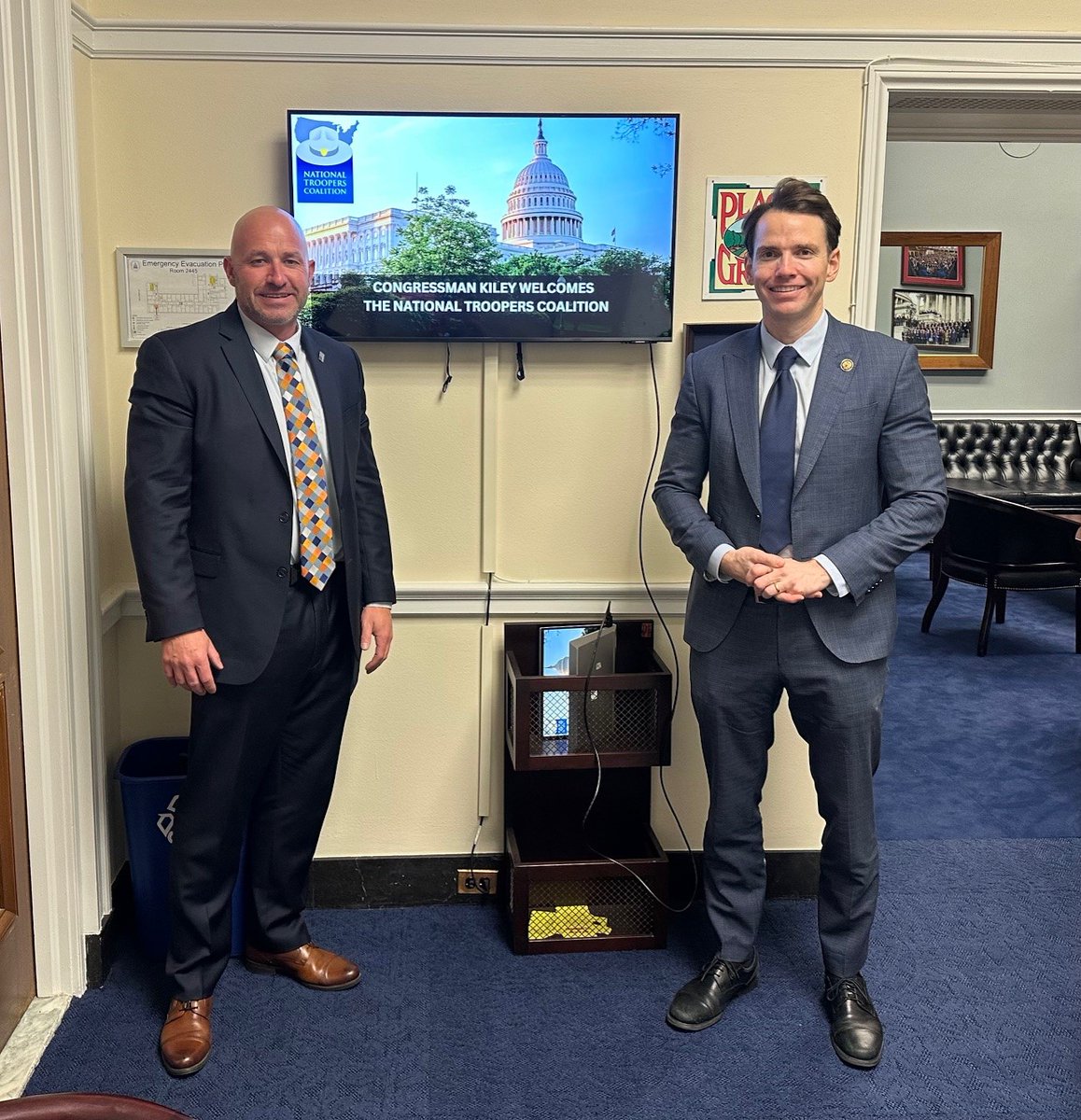 <a href="/NatlTroopers/">National Troopers Coalition</a> appreciate the warm welcome from <a href="/RepKiley/">Rep. Kevin Kiley</a> and with thanks for his work and his vote to repeal WEP for our troopers, our retirees and their families