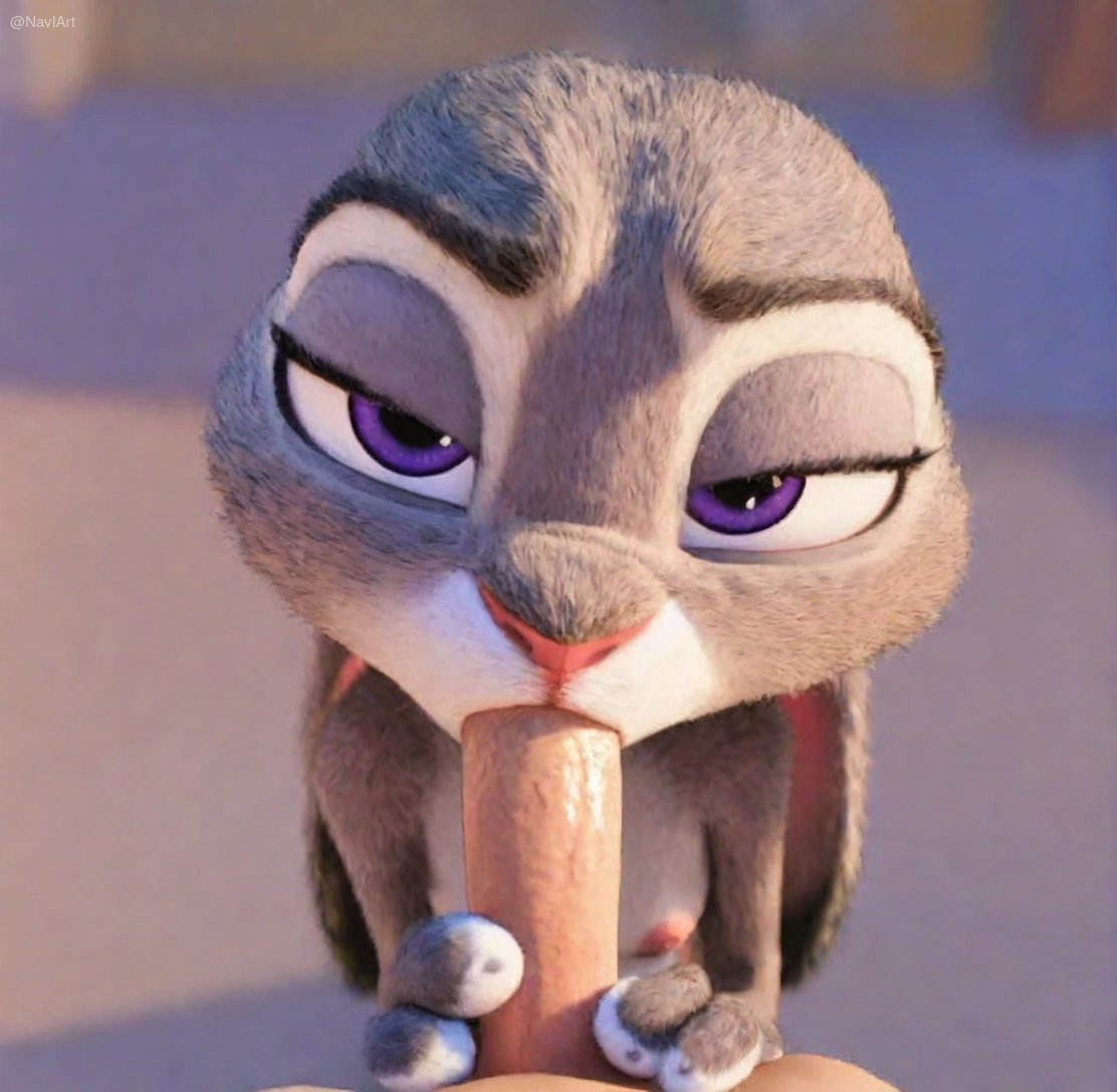 🔥👀"Que bonitos ojos tienes" 👀🔥

#IA #JudyHopps #Zootopia #NSFW #furryart
