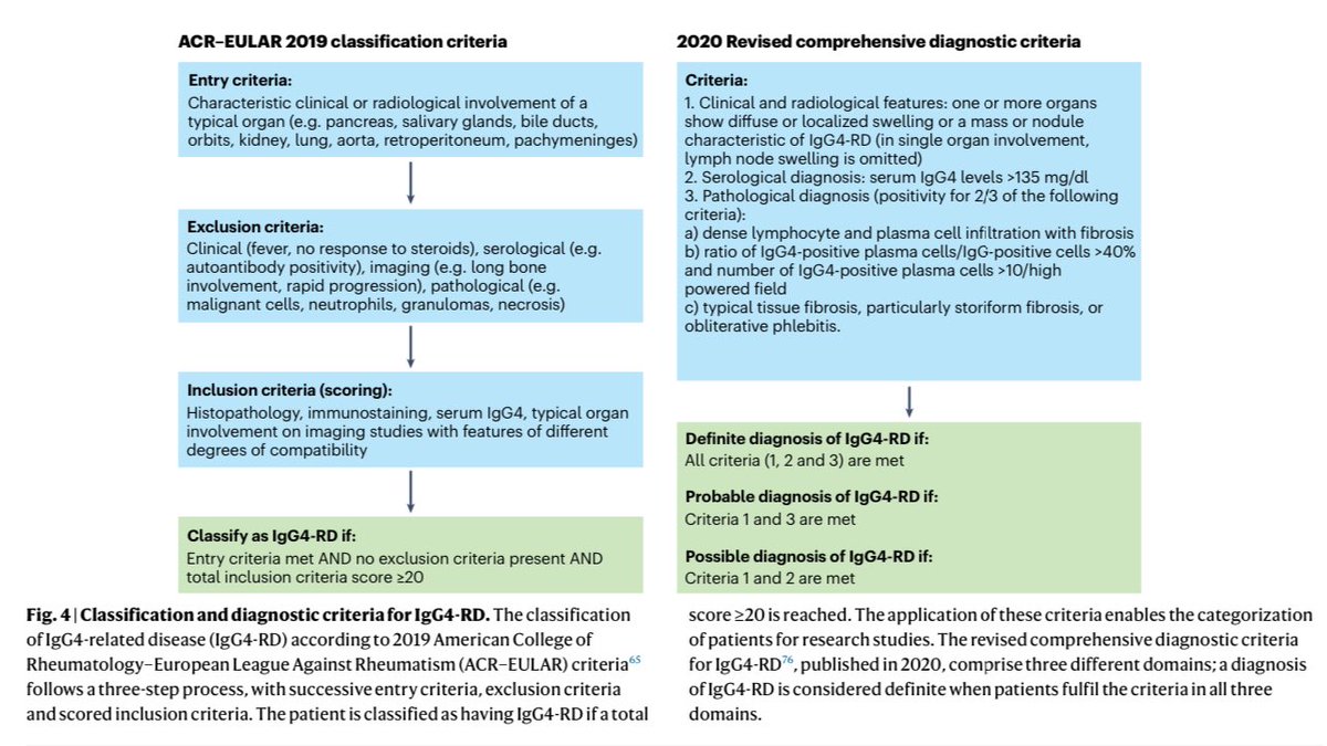 dr_immuno29's tweet photo. 🚨 Deep Dive into IgG4-Related Disease (IgG4-RD) from Nature Reviews Rheumatology!

•🌟 What is IgG4-RD? A sneaky fibro-inflammatory disorder hitting multiple organs with slow-growing, pseudo-tumoural lesions—think hidden troublemakers!
•⚠️ Diagnosis Challenge: No gold-standard criteria! Needs a detective-like approach—blend clinical signs, radiology, and serology to ditch mimics like histiocytoses, vasculitis, and lymphoproliferative disorders.
•🎯 Subphenotypes: Spot the variety—Mikulicz (swollen glands), head-neck limited, pancreato-hepato-biliary (jaundice alert!), retroperitoneal/aortic—each with unique patient profiles, symptoms, and IgG4 levels!
•💊 Treatment: Glucocorticoids lead the charge, but B cell-depleting champs (rituximab, inebilizumab) and cytokine-targeting drugs are stealing the spotlight—most still in hot clinical trials!
•🔄 Chronic Nature: A relapsing rogue—demands vigilant, long-term follow-up to keep it in check!
•📊 Fun Fact: Hits men harder (2:1-3:1 ratio) with a vascular vibe—50% cases show large/medium artery involvement, even small vessels!
•🕵️ History Bite: Born in 2001 with autoimmune pancreatitis link—evolved into a systemic puzzle by 2003, tying sclerosing pancreatitis, Riedel thyroiditis, and more!
•🩺 Symptoms Spotlight: Jaundice, proptosis, abdominal pain, or cranial neuropathies—depends on the organ hit, making it a diagnostic rollercoaster!
•🔬 Histology Clue: Fibrosis + chronic inflammation = IgG4-RD signature—seen on FDG-PET-CT for activity tracking!
•🌐 Research Edge: Ongoing trials push boundaries with monoclonal antibodies—stay tuned for breakthroughs!
#IgG4RD #Rheumatology #AutoimmuneDisease #MedicalResearch #HealthInnovation #RareDisease #ClinicalTrials
 https://t.co/bgqYTrDeZn