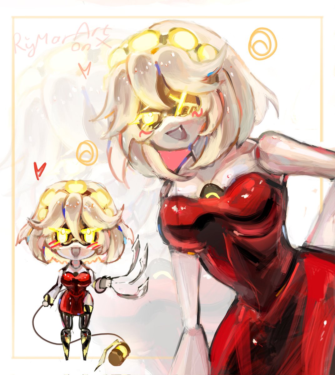 This cute robo-girl has plans for you) #murderdrones #art #SerialDesignationV
#SDV