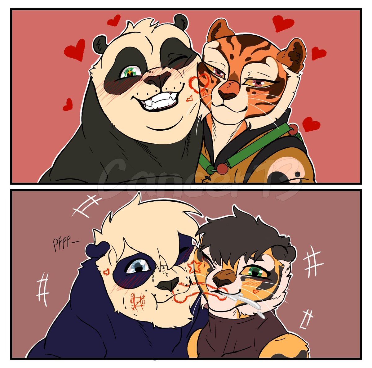 KimkibaDrawing's tweet photo. Existen dos tipos de parejas 
#oc #kungufupanda #artdigital #ship #myoc https://t.co/0UXmgzi5YJ
