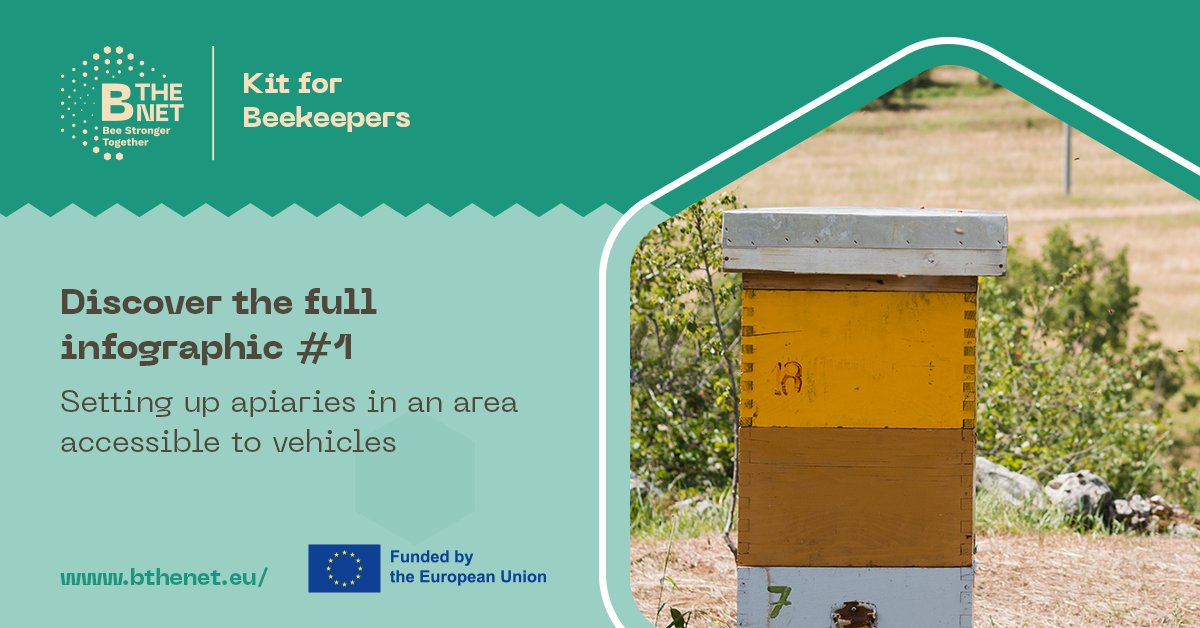 🐝 Beekeeping tip: A well-placed apiary makes hive management easier!
Our infographic covers key points:
✅ Solid, dry ground 🚜
✅ Clear, flood-free paths 💧
✅ Easy hive access year-round 🚪
See it here 👉 bit.ly/BTHENET-infogr…
<a href="/CORDIS_EU/">EU Research Results</a>