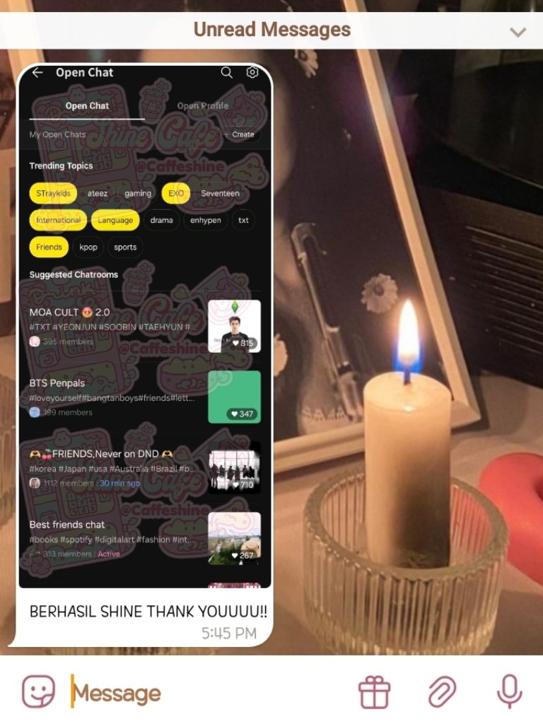 🌸Create Account - KakaoTalk.🌸

💌35k
WhatsApp : bit.ly/cafeshinee
Telegram : t.me/shinecaffe

#zonauang