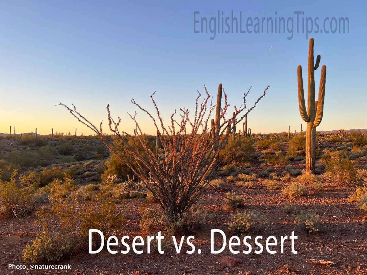 LearnWithELT's tweet photo. Desert vs. Dessert
https://t.co/gHKiCXoXm9 https://t.co/cNE7Fx7KLo
