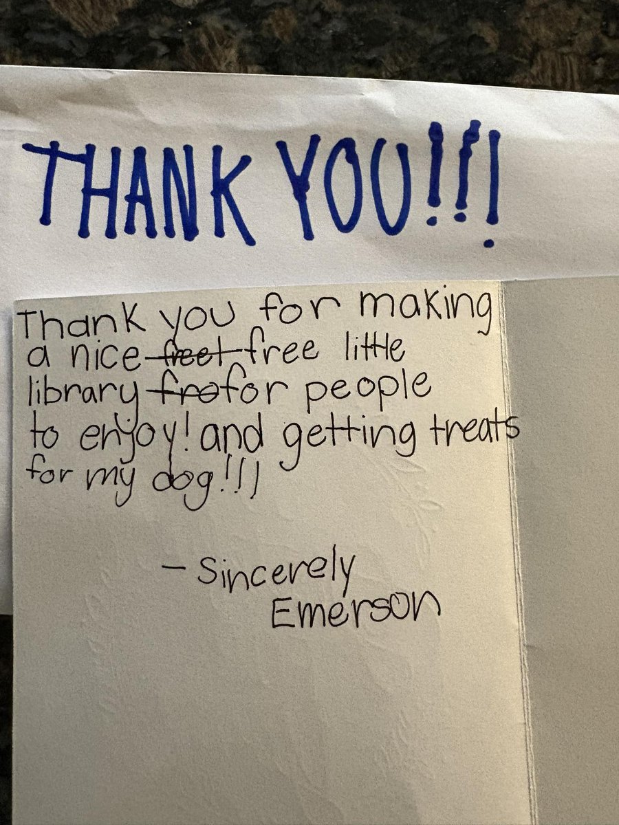 LtlFreeLibrary's tweet photo. So sweet! ❤️

via steward Sandi G. https://t.co/95DMTWT6O5