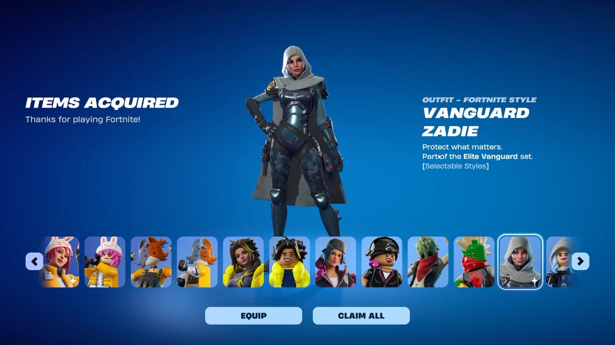 FORTNITE FREE SKINS!

- FNCS Champion PJ Skin (Get top placement in FNCS cup) 
- Vanguard Zadie Skin (Earn 50 Account Levels)

USE CODE ‘FNLK’ #ad