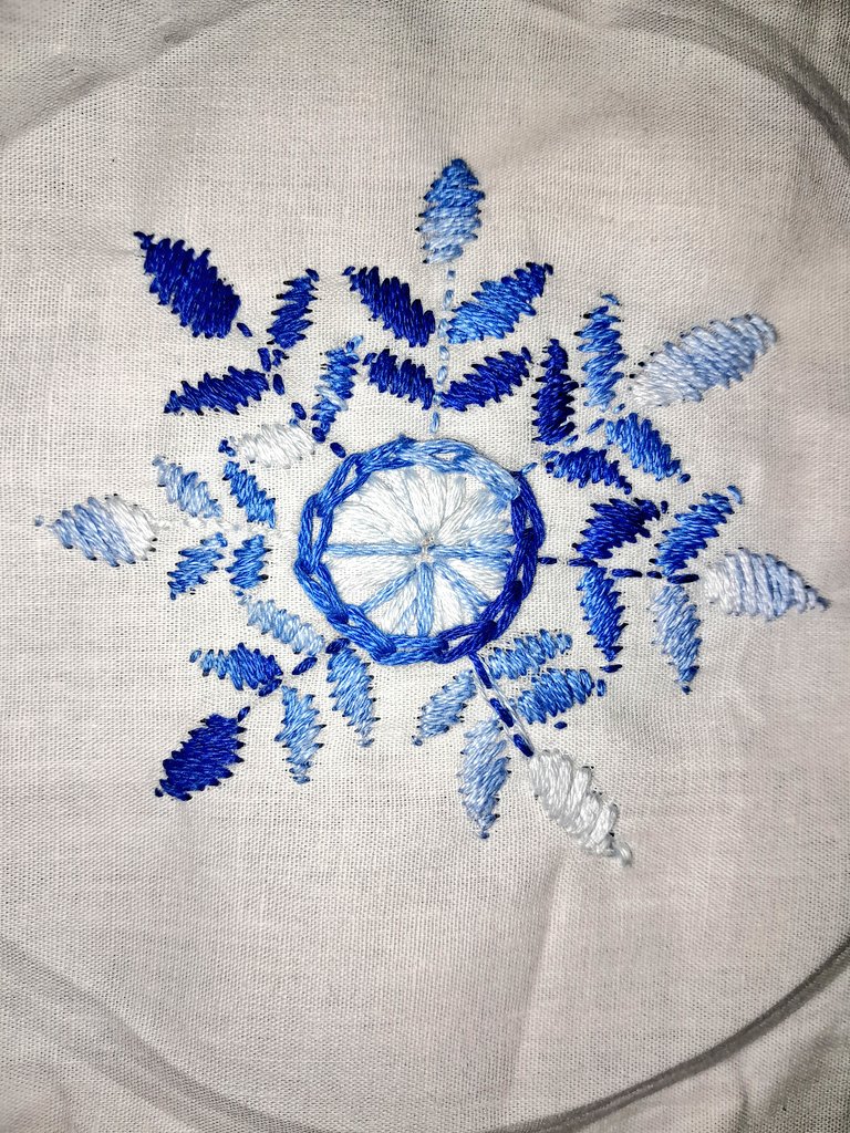 Sanjuktaartist's tweet image. Snowflake embroidery by me.❄️❄️
#art #embroiderydesign