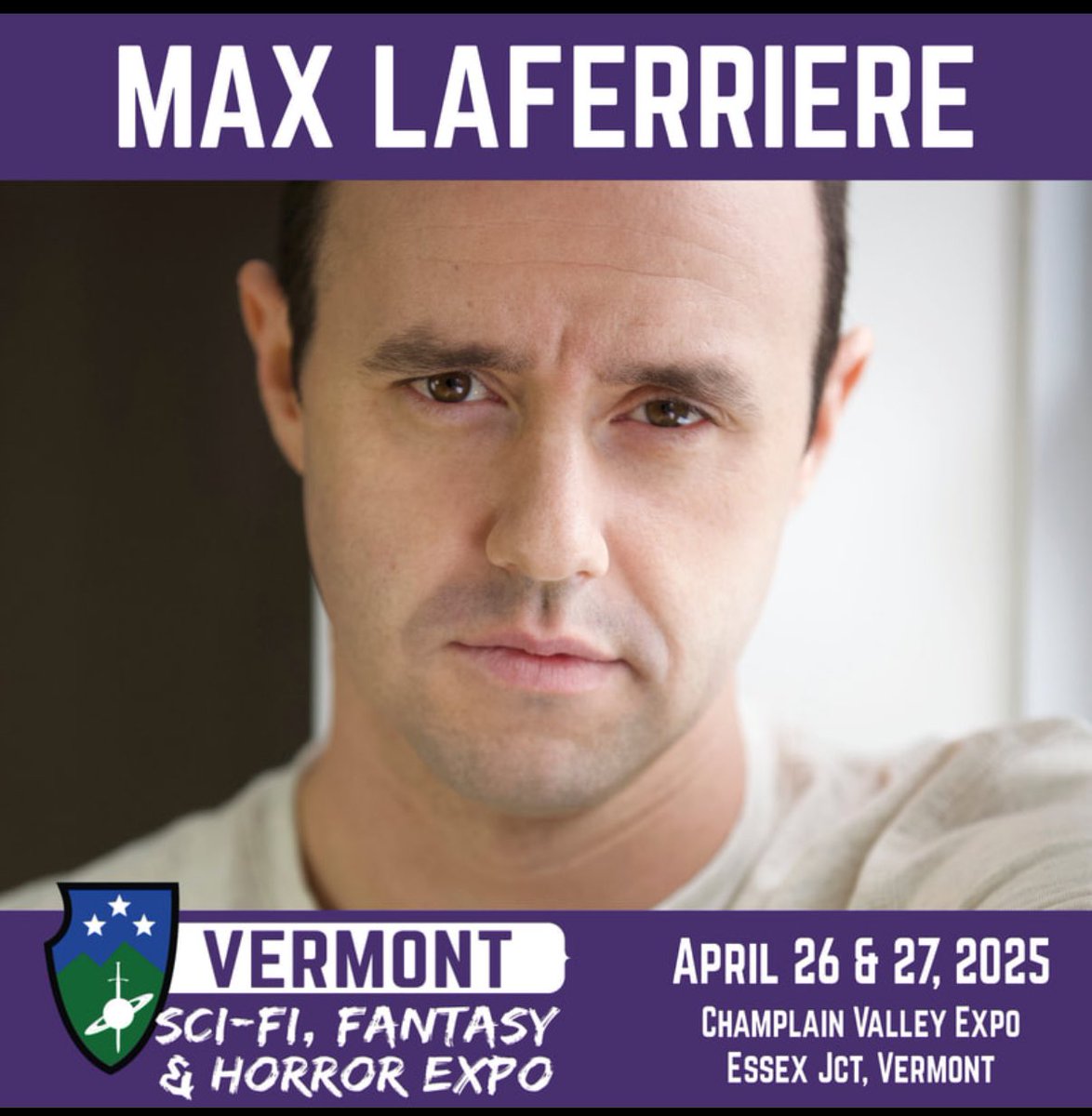Hey #ScreamVII fans! Don’t miss Max Laferriere, Ghostface himself, coming to  Vermont Sci Fi, Fantasy, and Horror Expo April 26 and 26th, 2025 in Burlington Vermont.  Get your autos, Selfies, Professional Photo ops and Specialty photo ops of him in the Ghostface costume.