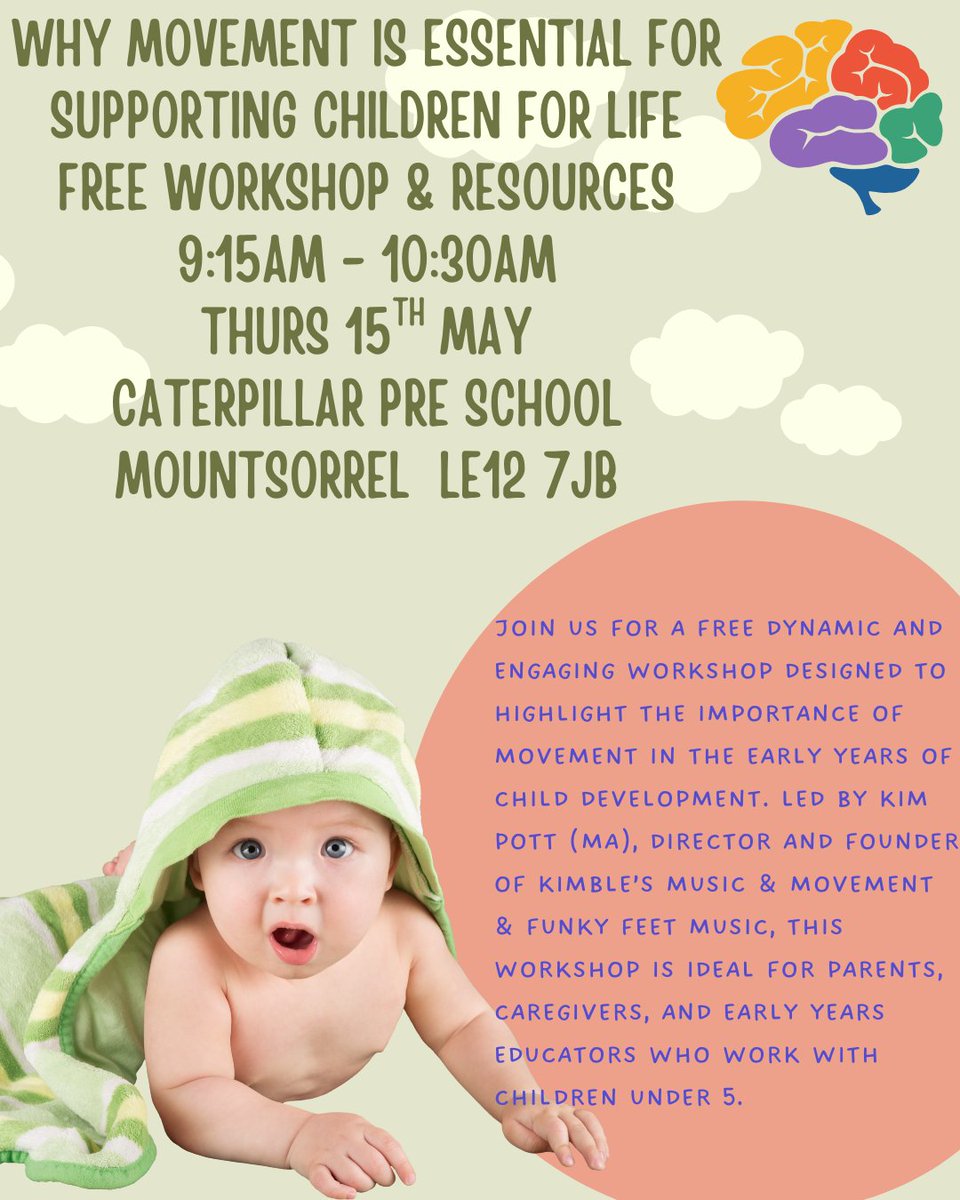 FunkyFeetMusic's tweet photo. Why Movement Matters - County Wide Parent Workshops - https://t.co/renIQNTEhf
https://t.co/y4AtWOY9Ib https://t.co/xkDcierVrO
