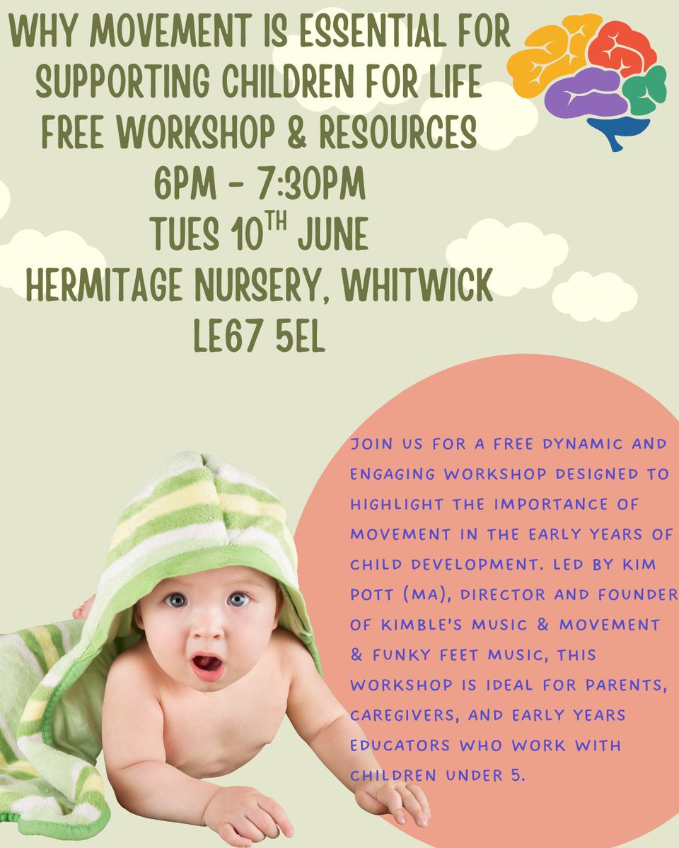 FunkyFeetMusic's tweet photo. Why Movement Matters - County Wide Parent Workshops - https://t.co/renIQNTEhf
https://t.co/y4AtWOY9Ib https://t.co/xkDcierVrO
