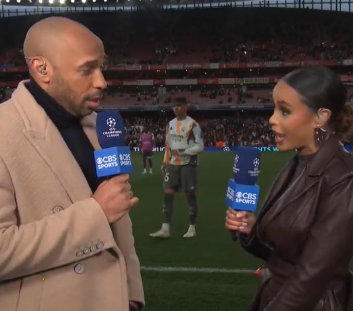 theMadridZone's tweet photo. 🗣️ Thierry Henry: “Kylian Mbappé? I don't wish anything bad on him but tonight I said to Kylian, please, I don't want to see you.” @CBSSportsGolazo https://t.co/gJJE8bm9KS