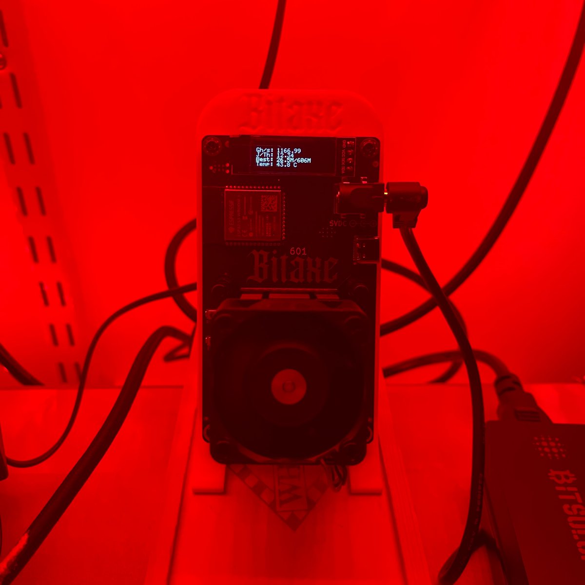 MasaruYTCh's tweet photo. Rising from the ashes with the power of #DigiByte! My BitAxe Gamma 601 is solo mining $DGB, glowing red like a phoenix at sunset. Let’s keep the blockchain secure and unstoppable! #DigiByteCoin #SoloMining #BitAxe #CryptoMining #BitAxeGamma601 #BitAxeGamma https://t.co/nR1HCPicX1