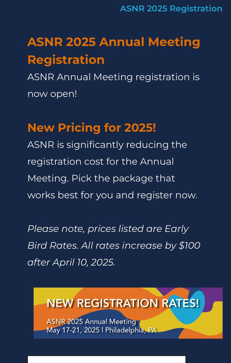 Ichiro Ikuta, MD, MMSc (@radiology_ninja) on Twitter photo <a href="/TheASNR/">The American Society of Neuroradiology</a> <a href="/yoshimianzai/">Yoshimi Anzai</a> ✅Got the Early Bird registration rate for #ASNR25! Thanks to <a href="/TheASNR/">The American Society of Neuroradiology</a> for the discount!
👇
asnr.org/asnr-2025-annu…
👆
Excited for #ASNR25 in Philadelphia!🔔
<a href="/yoshimianzai/">Yoshimi Anzai</a>
#NeuroRadiology <a href="/TheASNR/">The American Society of Neuroradiology</a> <a href="/yoshimianzai/">Yoshimi Anzai</a> ✅Got the Early Bird registration rate for #ASNR25! Thanks to <a href="/TheASNR/">The American Society of Neuroradiology</a> for the discount!
👇
asnr.org/asnr-2025-annu…
👆
Excited for #ASNR25 in Philadelphia!🔔
<a href="/yoshimianzai/">Yoshimi Anzai</a>
#NeuroRadiology