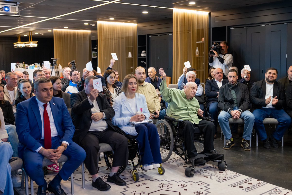 GeorgianParaly1's tweet photo. Rati Ionatamishvili has been re-elected as President of the🇬🇪ParalympicCommittee for a second term,continuing his leadership since 2020.His presidency is closely associated with the significant advancement and historic achievements of the 🇬🇪Paralympic movement. @Rionatamishvil1 https://t.co/a63JO324jo