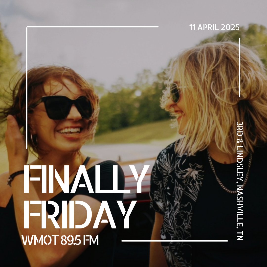 3rdandLindsley's tweet image. 🎶 Don’t miss out on the FREE #FinallyFriday shows presented by @WMOT_RootsRadio!
Catch Goldpine, The Band Loula &amp;amp; King Margo LIVE!
🕚 Doors open at 11AM | 🎤 Show starts at NOON
🍹 Drink specials, good vibes, and great music—come hang with us!