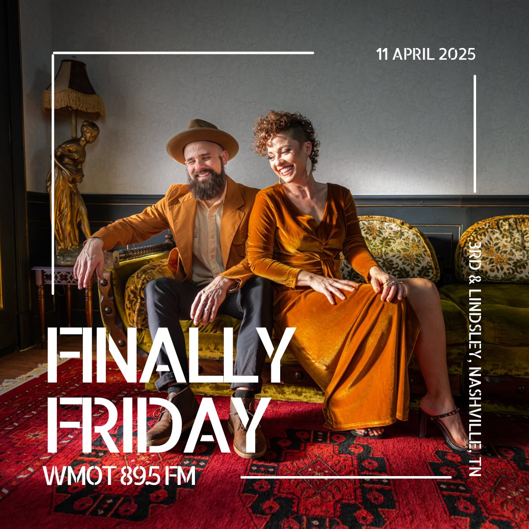 3rdandLindsley's tweet image. 🎶 Don’t miss out on the FREE #FinallyFriday shows presented by @WMOT_RootsRadio!
Catch Goldpine, The Band Loula &amp;amp; King Margo LIVE!
🕚 Doors open at 11AM | 🎤 Show starts at NOON
🍹 Drink specials, good vibes, and great music—come hang with us!