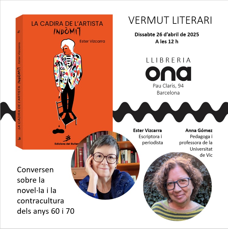 📣"La cadira de l'artista indòmit" es presenta a Barcelona, un dels escenaris de la novel·la. Recordeu: dissabte 26 d'abril de 2025, a les ⏰12 h, 🍸vermut literari a la Llibreria Ona. Parlarem de les rambles i la plaça Reial, també del paper que té la ciutat en la vida de Manuel