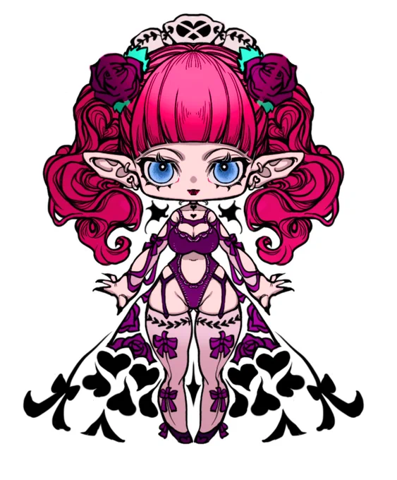 Lilyちゃんで3Dモデルで起こしてみたい絵も用意してる...装飾凝りたい