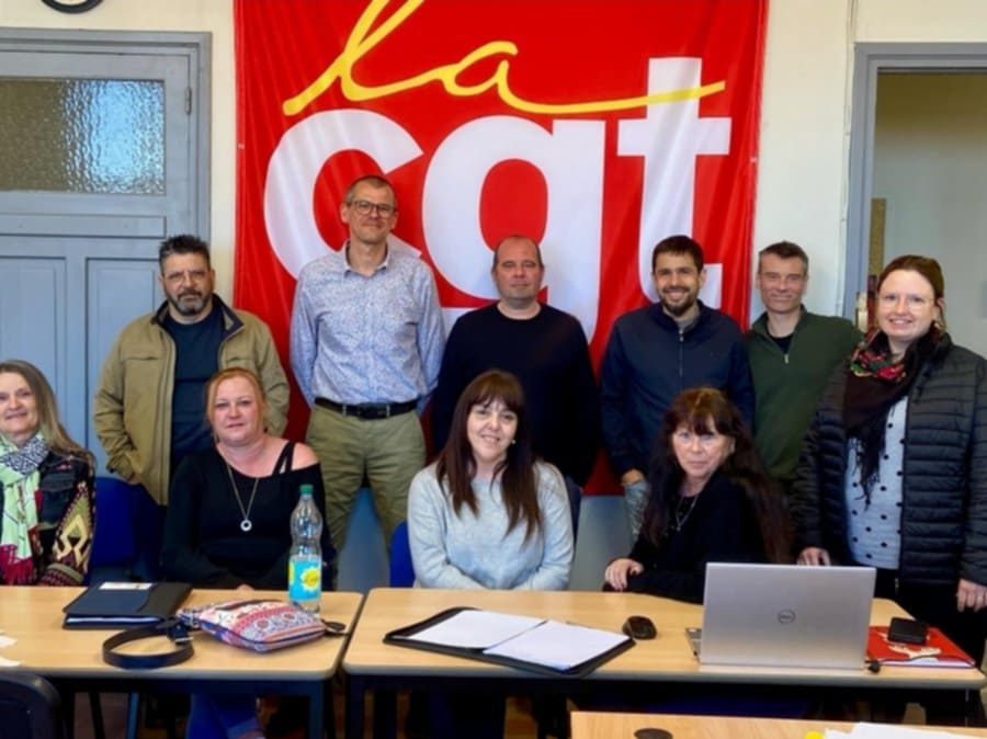 CGTMLHDF's tweet photo. Aujourd'hui,notre comex s'est réunie à la CGT de Roubaix. 

Après le tour de table des actualités locales dans nos missions locales en région, nous avons ensuite préparé la future grève nationale des Missions Locales qui aura lieu le 15 mai à Paris. 

On ne lâche rien✊

@CGT_ML https://t.co/NUt86OCYK4