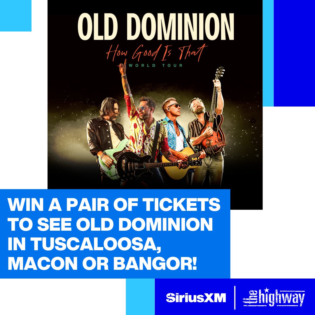 Sirius XM Y2 Kountry (@y2kountry) on Twitter photo Win a pair of tickets to see <a href="/OldDominion/">Old Dominion</a> on the How Good Is That Tour in Tuscaloosa, AL; Macon, GA; and Bangor, ME! NoPurchNec. US/18+. See Rules for details. Prize is tickets only. Ends 4/23.
Enter: instagram.com/p/DIMkdkQJu5e/
#sweepstakes #sweepstakesentry Win a pair of tickets to see <a href="/OldDominion/">Old Dominion</a> on the How Good Is That Tour in Tuscaloosa, AL; Macon, GA; and Bangor, ME! NoPurchNec. US/18+. See Rules for details. Prize is tickets only. Ends 4/23.
Enter: instagram.com/p/DIMkdkQJu5e/
#sweepstakes #sweepstakesentry