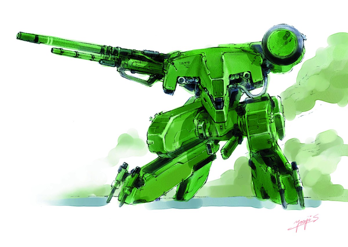 Metal Gear Solid concept art of Metal Gear REX - by Yoji Shinkawa.