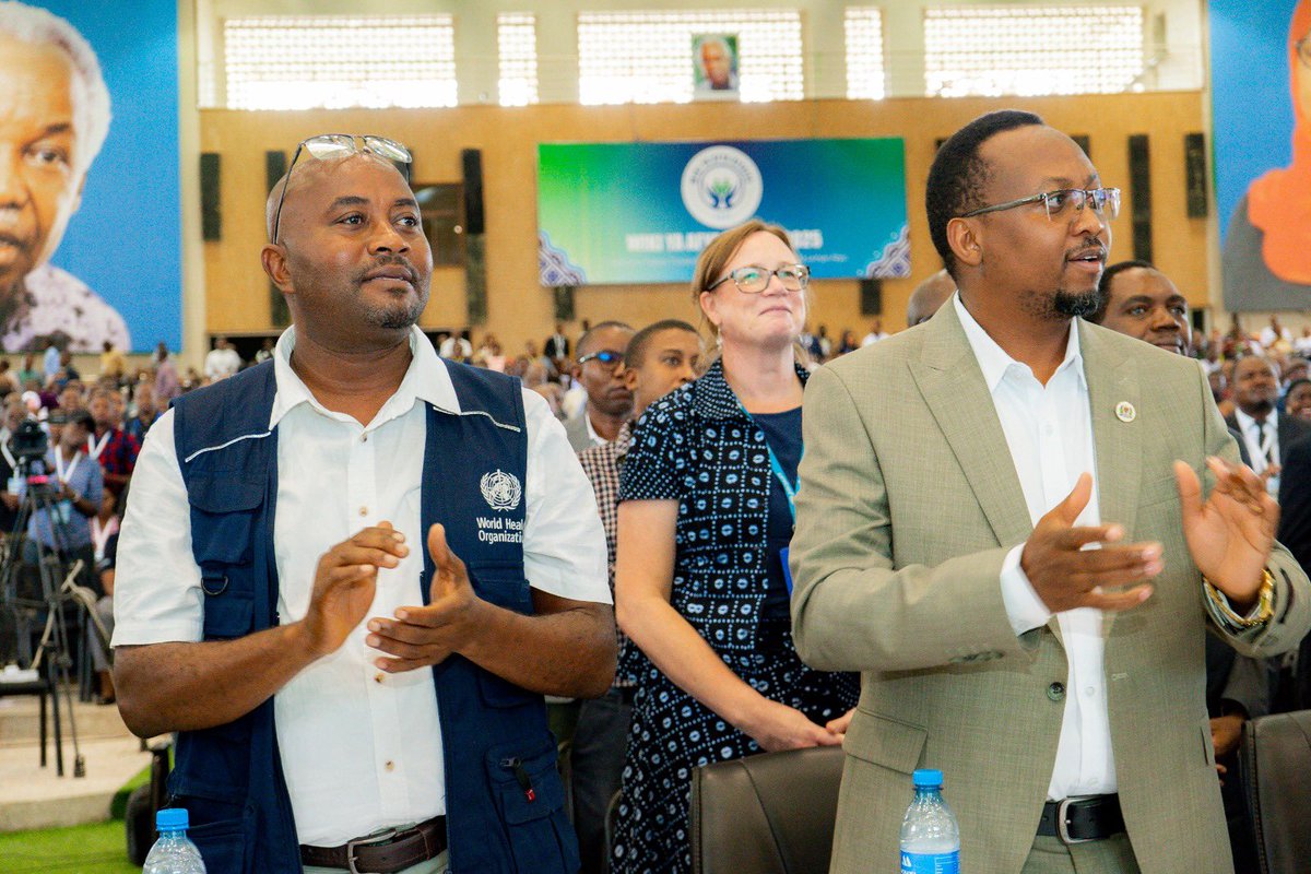 WHO_Tanzania's tweet photo. Healthy beginnings, hopeful futures! 

Today, @WHO joins @wizara_afyatz and partners for the climax of the National Health Week. This is part of the global commemoration of #WorldHealthDay,  to promote health, raise awareness, and encourage better access to healthcare for all in 🇹🇿.