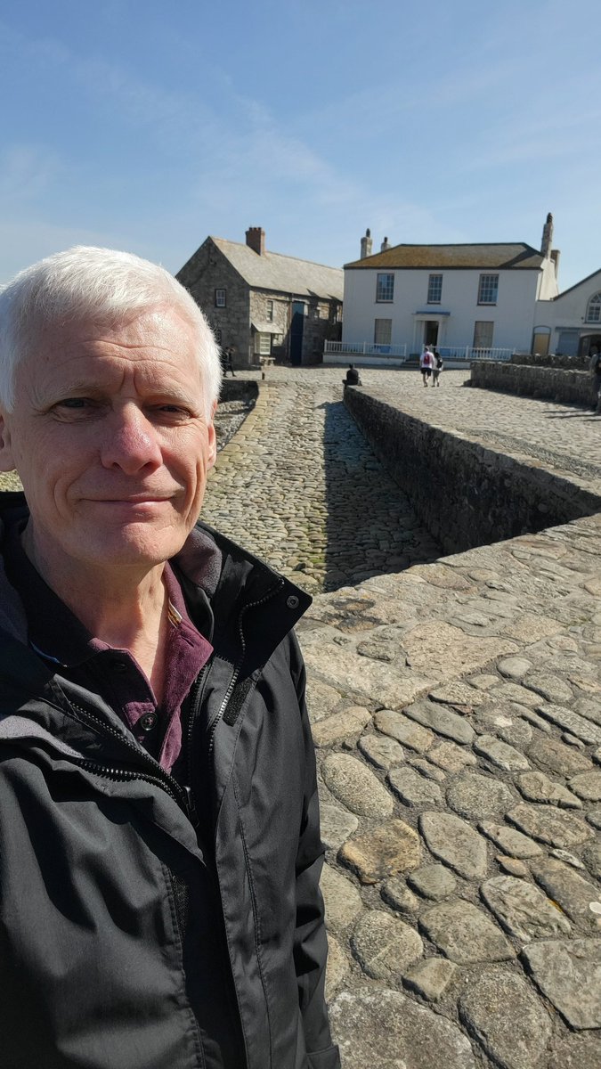 I was held captive by the National Trust today. Location: St. Michael's Mount near Penzance. Once the causeway linking the island to the shore is covered by the rising tide, you must pay £3.20 for a boat to safety.