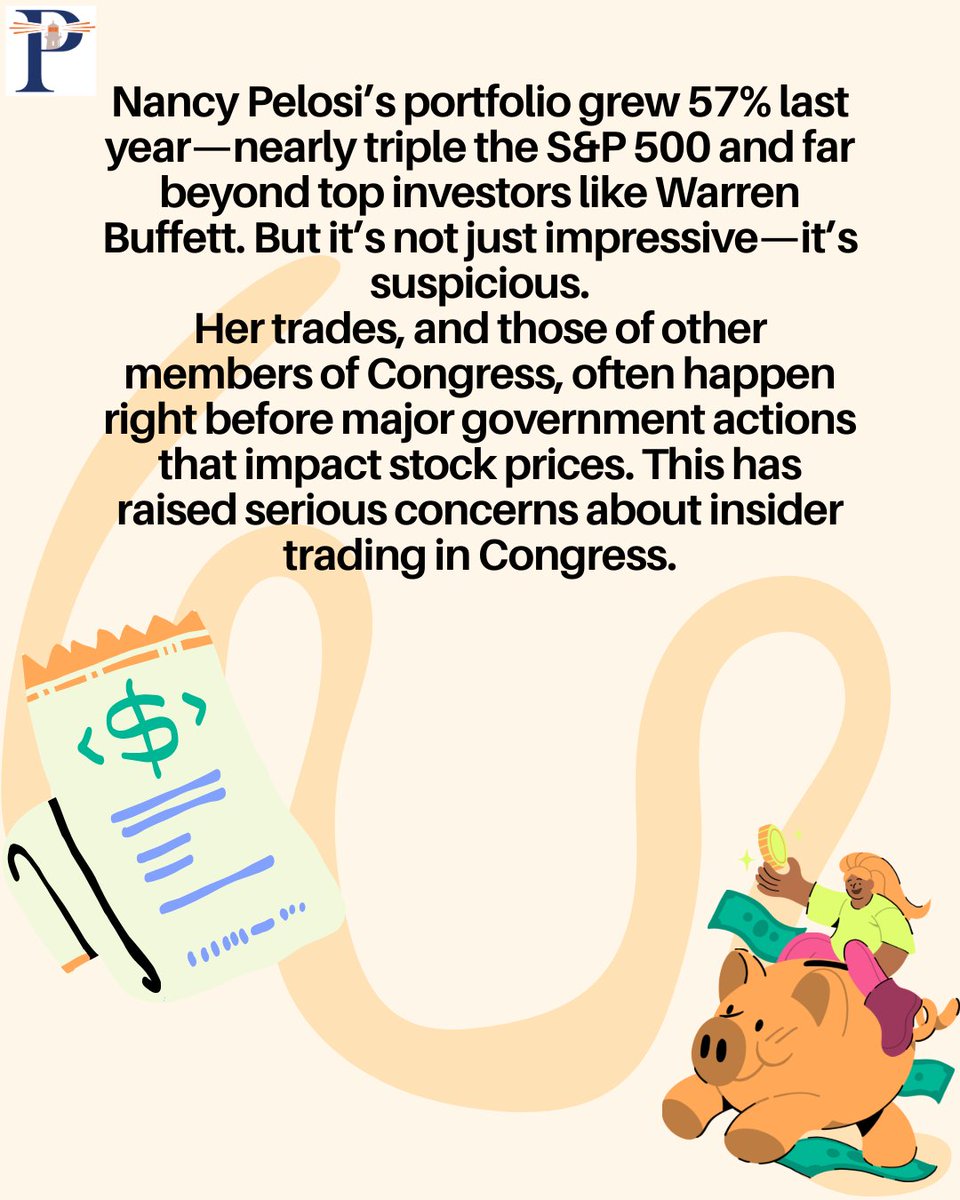 PeppBeacon's tweet photo. Congress members shouldn't be allowed to profit off info the rest of us don't have. Evan Leshinskie breaks down the growing call to ban congressional stock trading. Read more at the link below.
#CongressionalStockTrading 
https://t.co/IK28UWPLUX https://t.co/V8e8DpXQdF