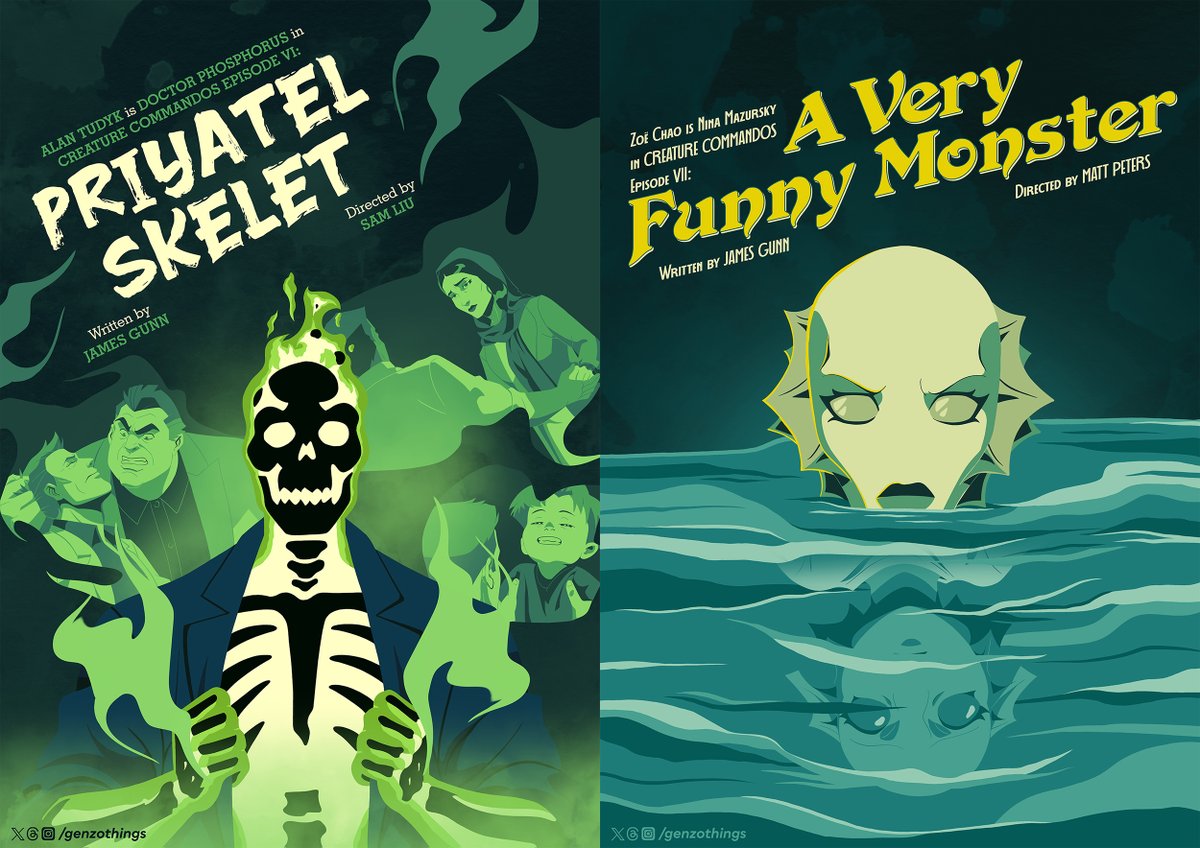 Sharing my alternative posters for the whole #CreatureCommandos season, hoping that <a href="/JamesGunn/">James Gunn</a> somehow gets to see it 🙂