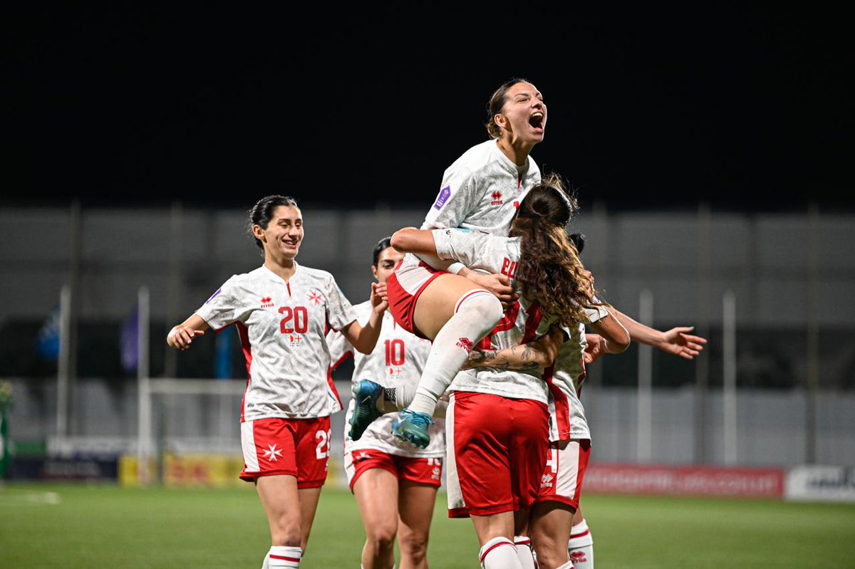 🔚 Full-Time at the Centenary! Malta 2-1 Georgia 🇲🇹🔥
A hard-fought win and a massive result for our girls in the UEFA Women’s Nations League play-out!
Proud. Determined. Victorious.
#UnitedForMalta | #MaltaWomen | #UWNL | #VisitMalta | #Matchday