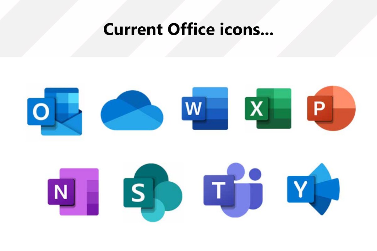 jbgski's tweet photo. 🚨EXCLUSIVE: Microsoft may be working on a refreshed, new set of Office icons

what do you think? are they a hit or a miss🤔

personally I have mixed feelings... some are nice, other look overly rounded https://t.co/LHWSLt3Dkv
