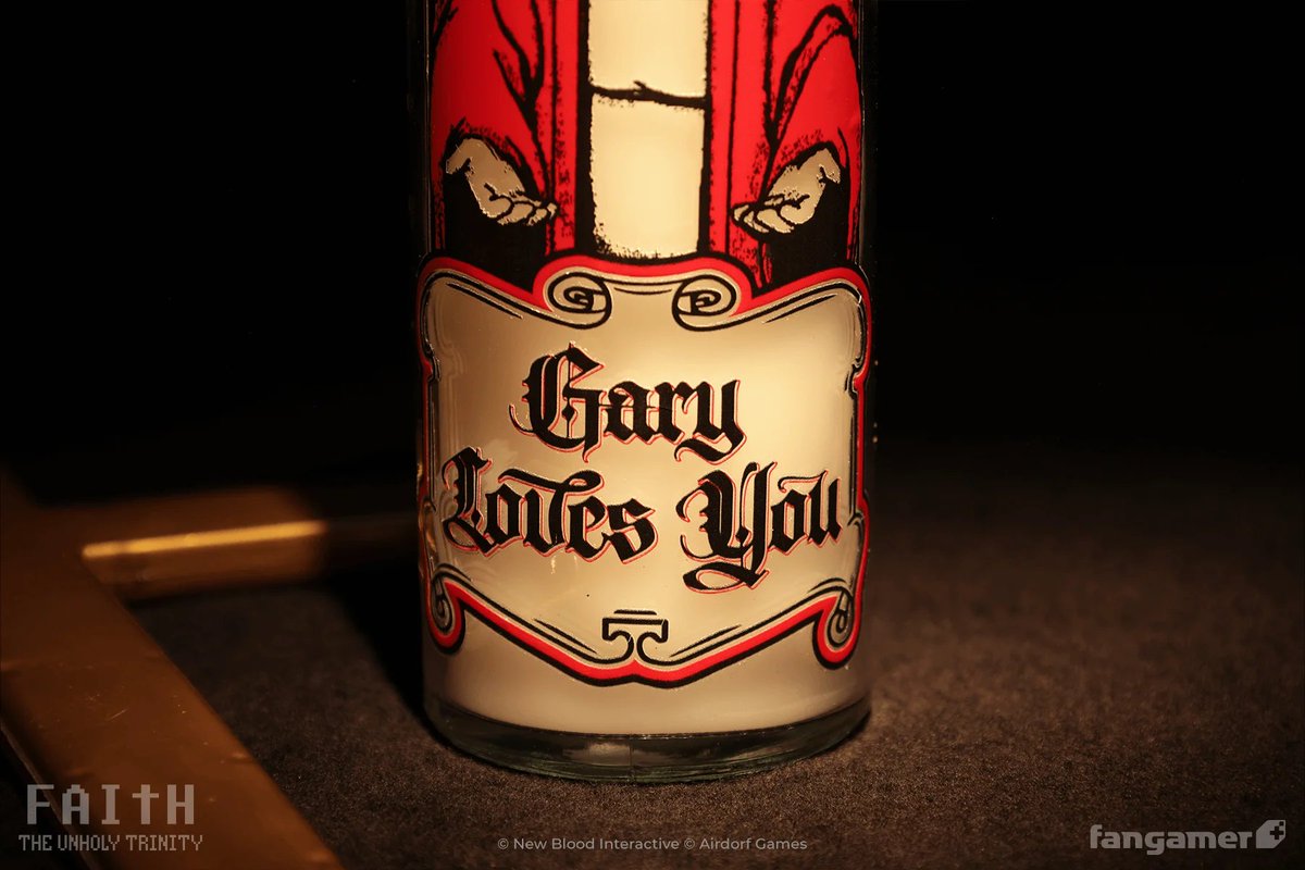Airdorf's tweet photo. It's time to take your next step as a lower-tier acolyte! Only TRUE FOLLOWERS OF GARY (a normal human being just like you and me) will order these beautiful Gary-themed double-sided prayer candles! Available only on Fangamer (link in reply) 😈 https://t.co/nIORFg7Ow9