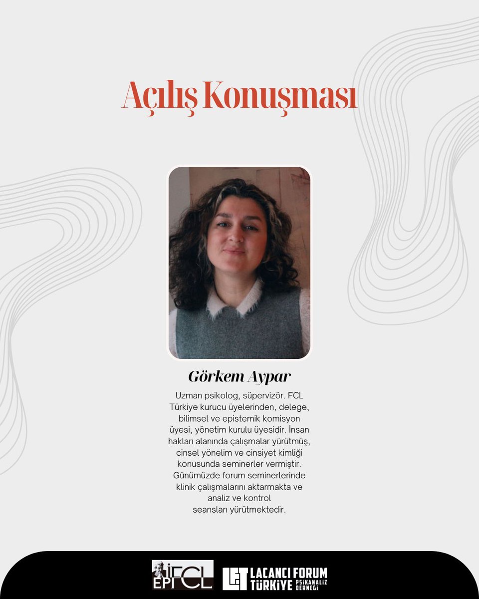 lacanciforumtr's tweet photo. 13 Nisan 2025 Pazar günü düzenlenecek Çok Dilli Bölge 3. Psikanaliz Buluşmaları’nın konuşmacılarının bilgilerine bu şekilde ulaşabilirsiniz. https://t.co/Z9JhzF5p1q