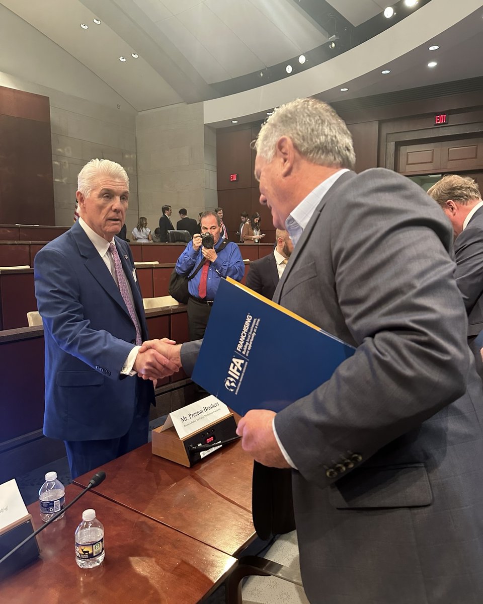 👏 Small business showed up on Capitol Hill today.

Iowa franchisee Jerry Akers testified before Congress about how local businesses like his create jobs, invest in communities &amp; power Main Street – advocating for extension of the Tax Cuts and Jobs Act before <a href="/SmallBizCmteGOP/">Senate Small Biz</a> and