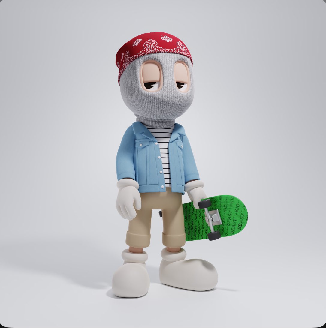 First deal in <a href="/akidcalledbeast/">a KID called BEAST</a> thanks to <a href="/Fresh_T_I/">Fresh</a> for this amazing guy❤️‍🔥

Who love skating?👀