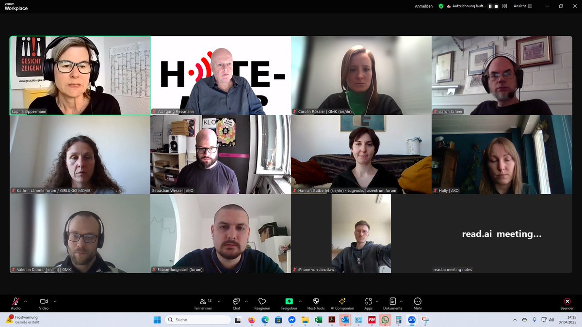 HATELESS_EU's tweet image. We are thrilled to kick off the first meeting of the Local Advisory Group in Germany, led by @youth4media 🇩🇪, bringing together experts from education, journalism, media, and more to tackle pressing issues. Exciting times ahead! #HATELESS #euproject #JugendFuerEuropa