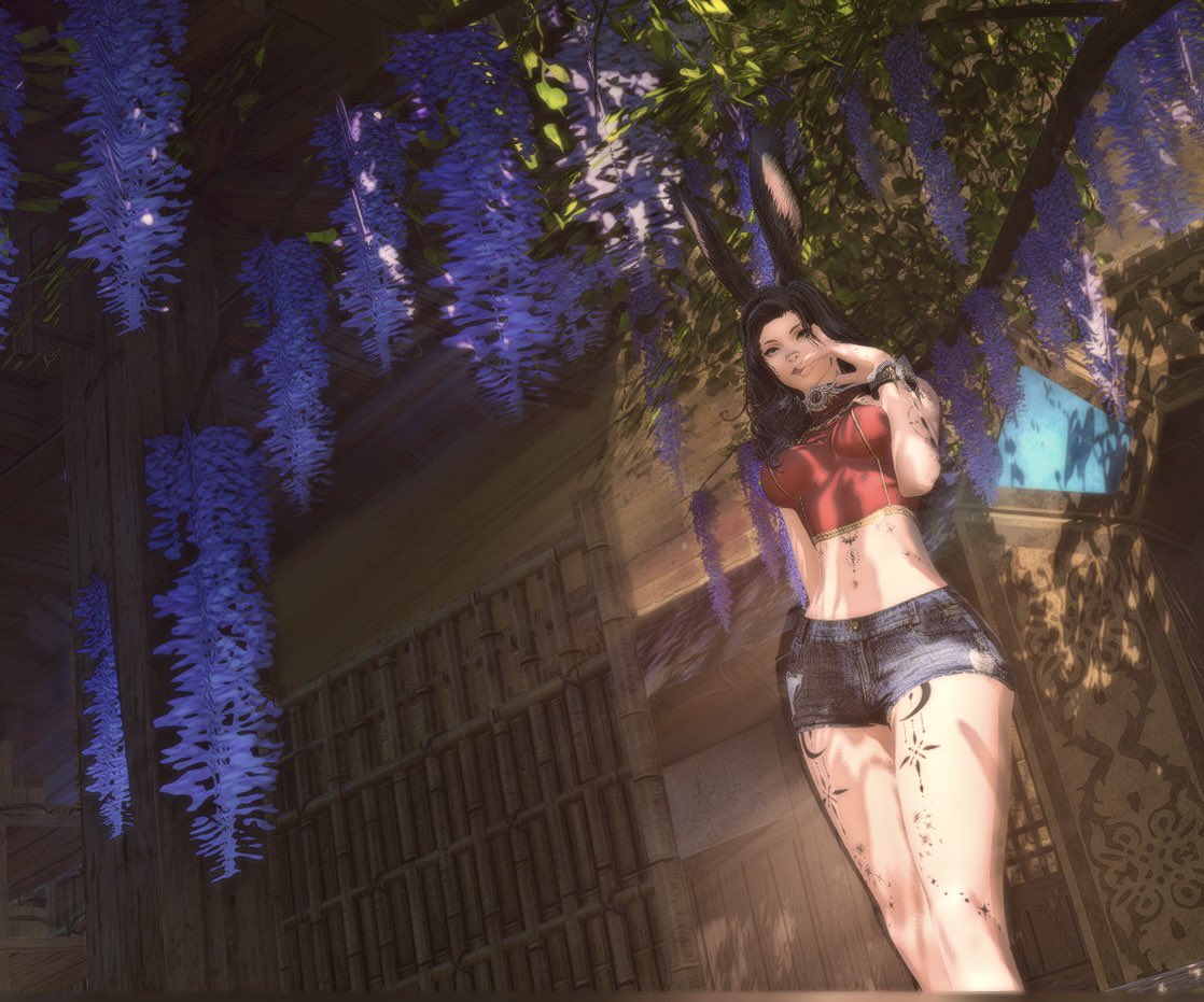 Ravenswood_FF14's tweet photo. What do we think of Revna as a bunny? 

#gpose #gposer #viera https://t.co/edyeOjqRyX