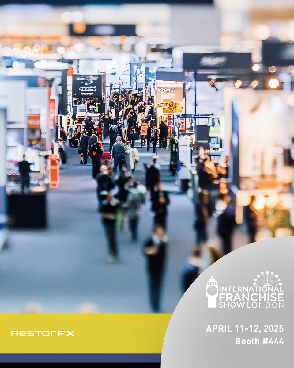 RestorFX's tweet photo. 🚗 Join RestorFX UK at the International Franchise Show 2025! Britain’s biggest franchise event is happening April 11th–12th, Booth 444 at ExCeL London. #RestorFX #AutoRestoration #ukbusiness https://t.co/ij09Yb3Cvc