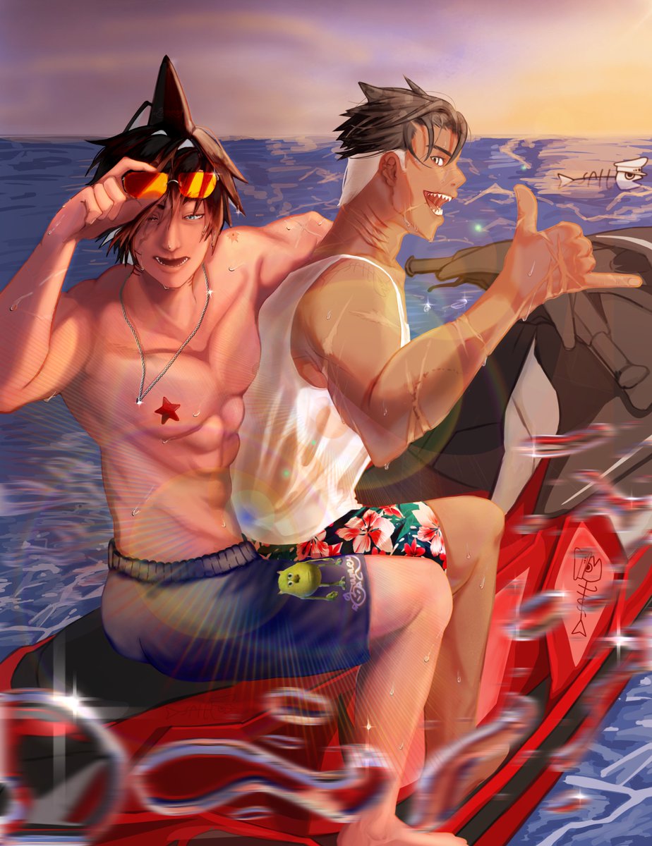 generalsaltfish's tweet photo. SHARKIE COLLAB W MY SIS 😜😜
@zeroesalt

#oc #originalcharacter #artwork #digitalart #DigitalArtist #sharks https://t.co/B7zNk3VtZn