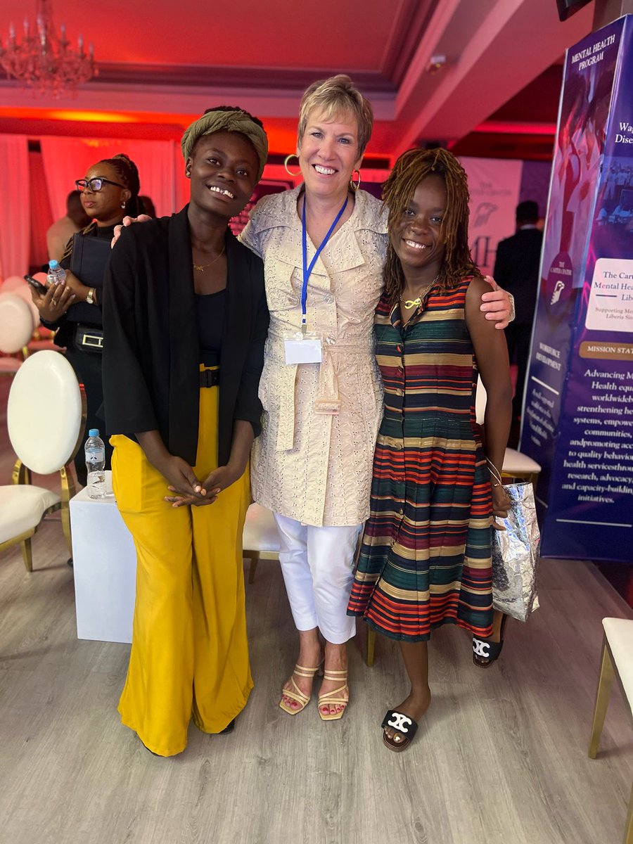 BellaAngelDoug1's tweet photo. Honored to stand with @DrEveByrd, @CarterCenter Mental Health Program &amp; Annual Meeting—celebrating 15 years of mental health system strengthening in Liberia.
Grateful to serve as a poet, using art to tell the world about the mental health challenges we face.
#MentalHealth #poet https://t.co/ZN8DifkJx1