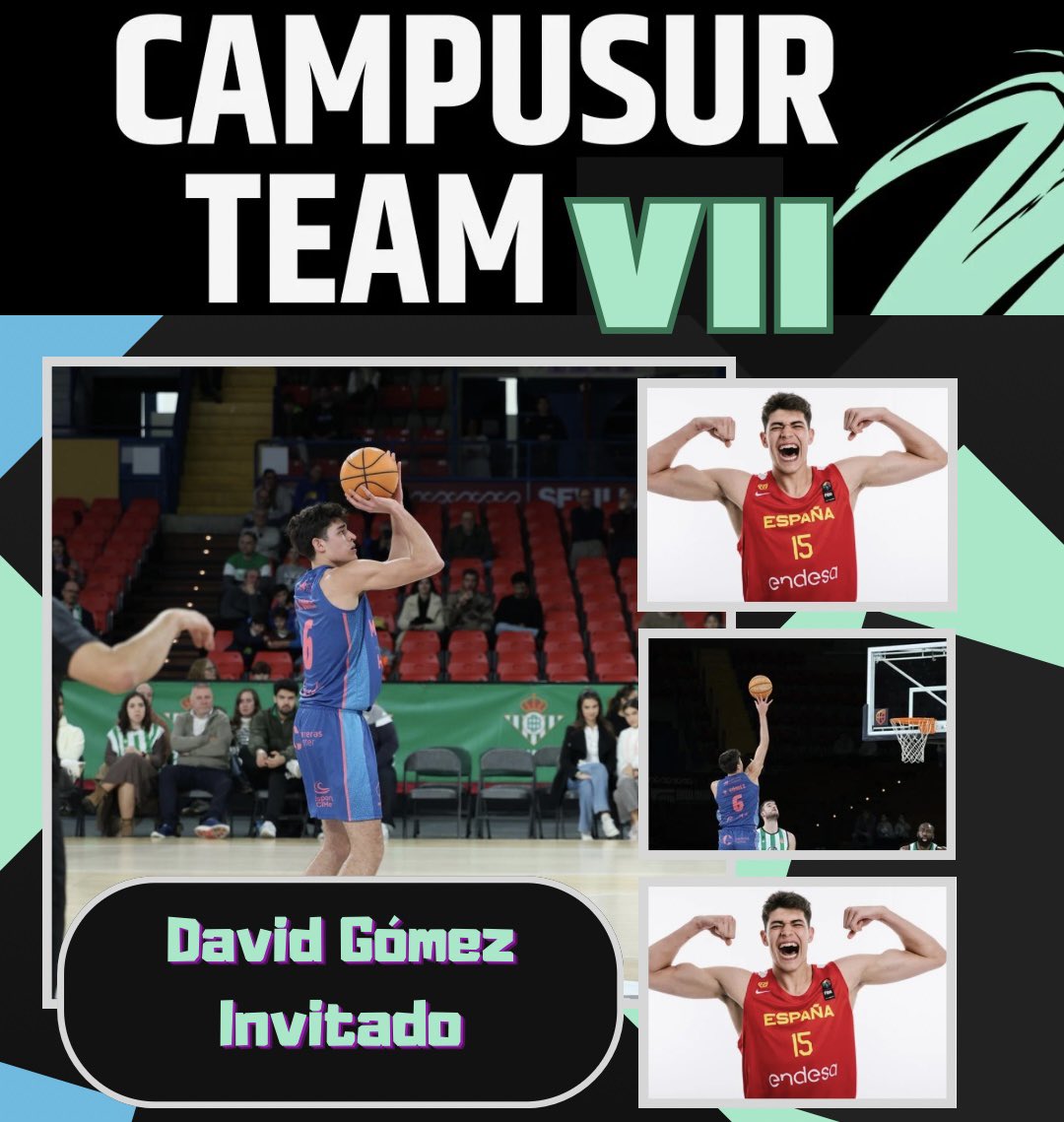 💥💣 David Gómez  un año más nos visitará en CAMPUSUR TEAM REBORN todo un CAMPEÓN DEL MUNDO, jugador de gran nivel en ligas profesionales, un lujo y ejemplo que dará el máximo para nuestros CAMPERS. No te quedes sin tu plaza, son limitadas. ➡️forms.gle/GQVZmhaspH3Vbn…
