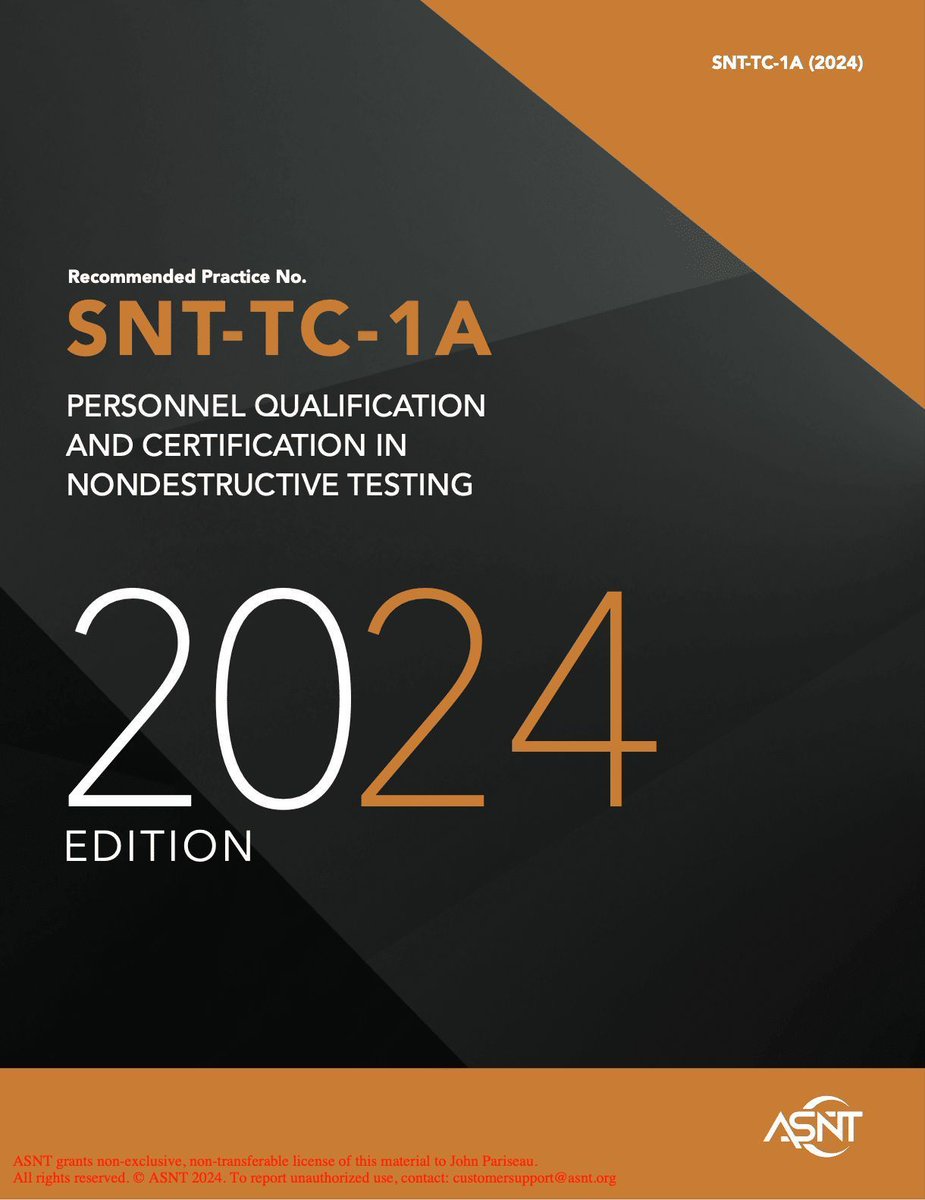 ASNT &amp; NDT Training and Certifications
• Certification is issued by the employer. If an employee leaves Company A, they must retest at Company B.
• Formal training and On the Job (OJT) follow the individual, but certification does not. #NDT 
buff.ly/GBnWoBC