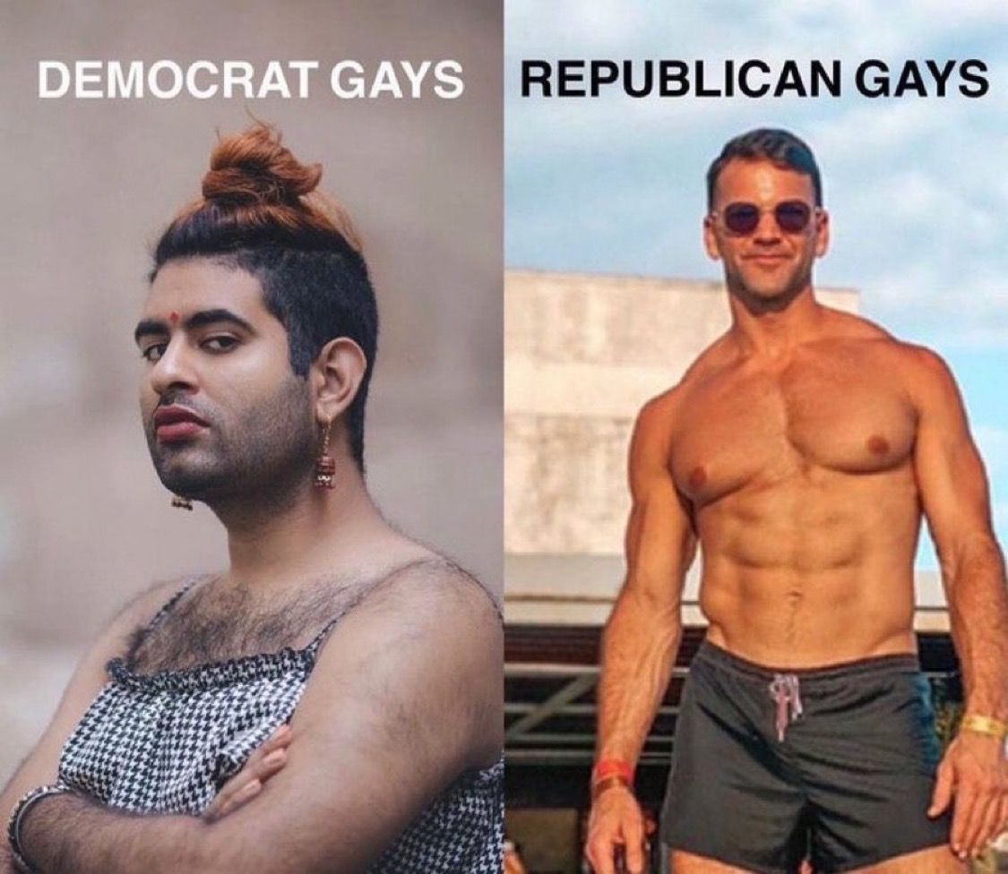 Gay Democrats are just disgusting 😂

Gay MAGA is where it’s at! 🇺🇸