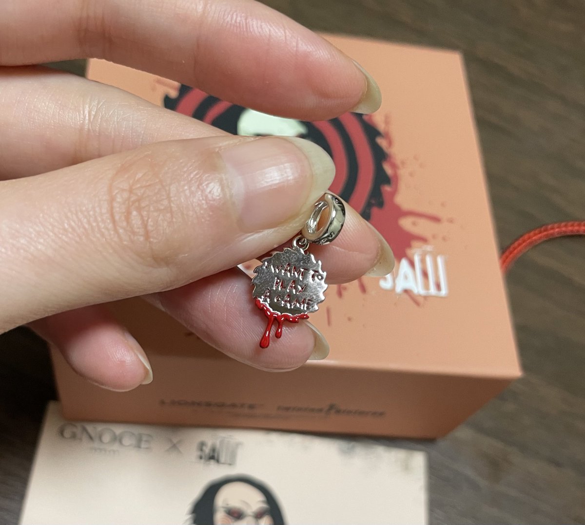 kurone_45's tweet image. ちょい！思ってたよりめちゃ可愛いんですけど！！

これも自分へのご褒美誕生日プレゼント🎁

うへへーい！！！！！
(酔っ払いテンションw)

#gnoce #saw #HorrorMovies